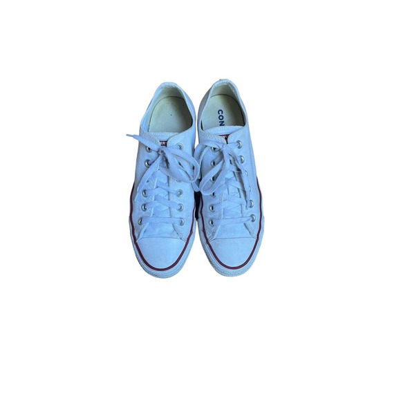 White Converse Chuck Taylor All Star Low Women's 9.5 Men's 7.5 - Picture 4 of 6